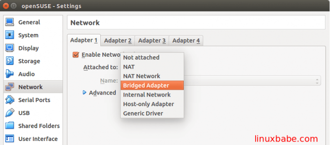 ubuntu virtualbox edit network interface settings in ubuntu
