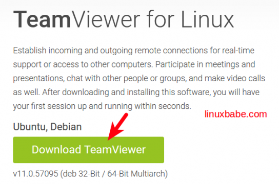 teamviewer install ubuntu 64