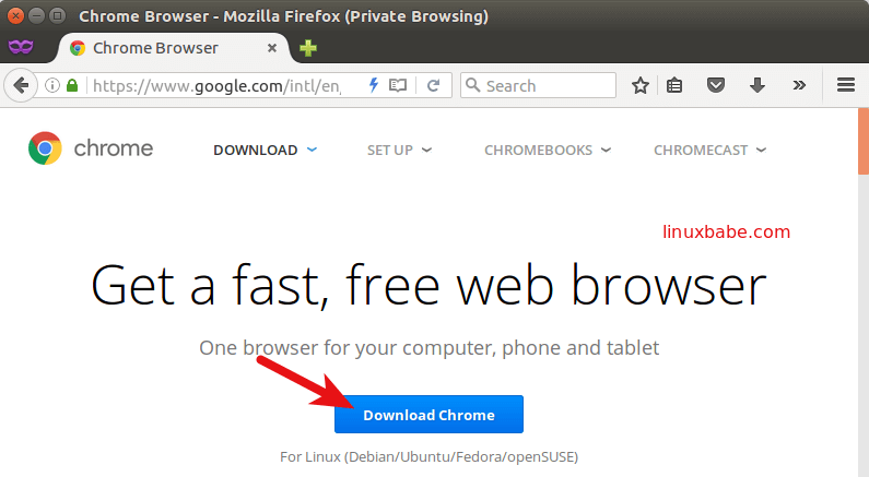google chrome download ubuntu