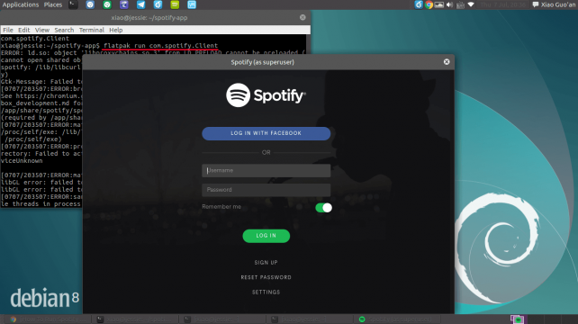 spotify player for running