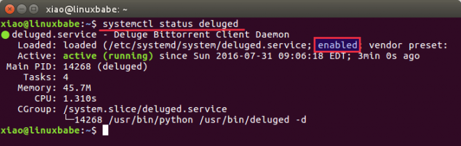 ubuntu deluge client