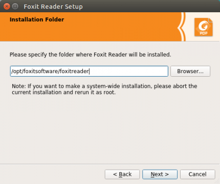 ubuntu install foxit