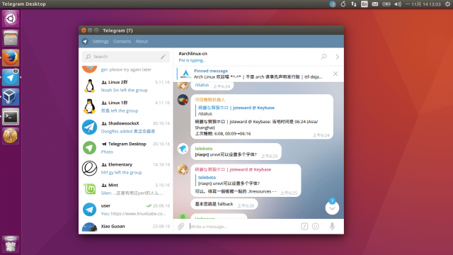 Telegram desktop ubuntu не работает