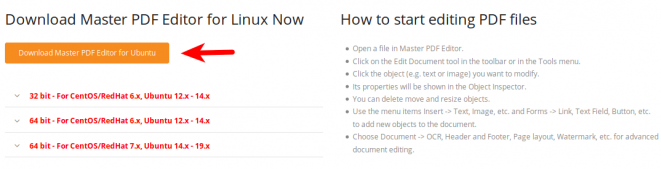 install master pdf editor ubuntu