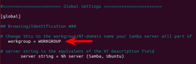 ubuntu samba server management panel