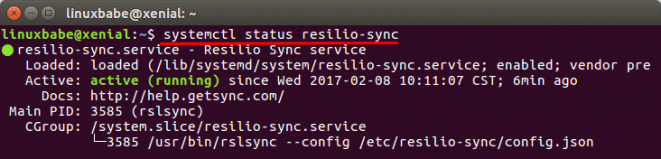 resilio sync on ubuntu permission