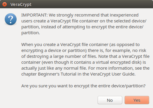 how to use veracrypt for a partition