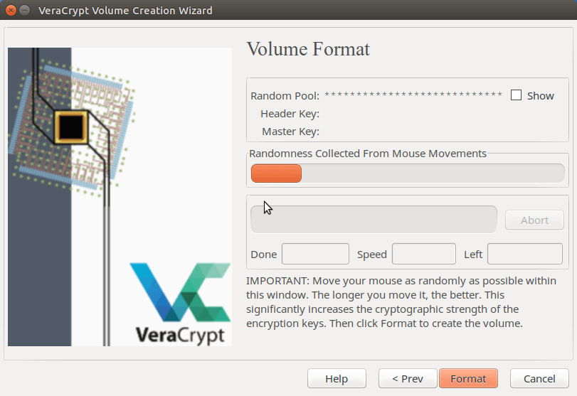 veracrypt delete volume
