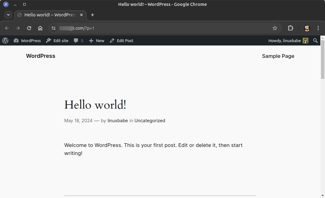 install wordpress on ubuntu 24.04 LTS