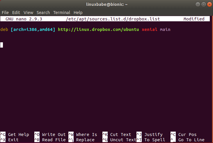 how to download from dropbox linux command line