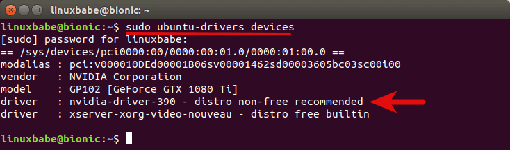 nvidia cuda drivers ubuntu 18.04