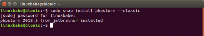 phpstorm linux install