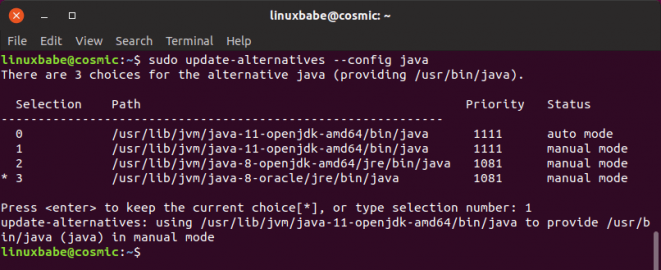 install openjdk 11 linux command line