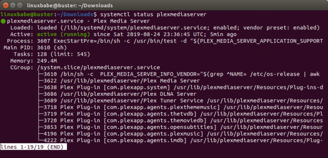 failed to start plex media server for linux