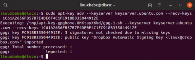 install dropbox command line