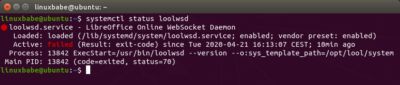 start collabora online code ubuntu 18.04