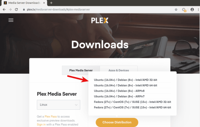 ubuntu update plex media server