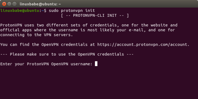 protonvpn install linux